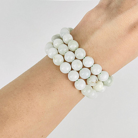 Бусины для украшений из Жадеита (48 бусин), Артикул: 075372 - изображение товара №3