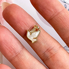 Подвеска перламутровая "Птичка" (1 шт), Артикул: 096802 - изображение товара №2