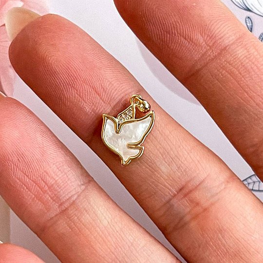 Подвеска перламутровая "Птичка" (1 шт), Артикул: 096802 - изображение товара №2