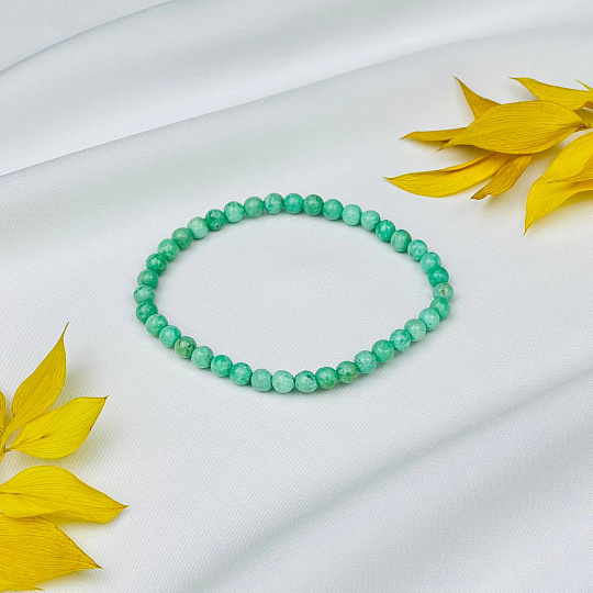 Браслет из Хризопраза, Артикул: 085627 - изображение товара №2