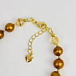 Браслет из Жемчуга тон., Цитрина и Тигрового глаза