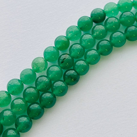 Бусины для украшений из зеленого Кварца, Артикул: 102147 - изображение товара №1