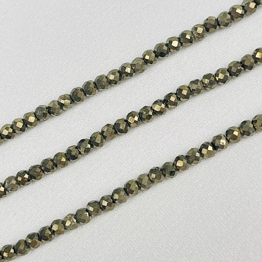 Бусины для украшений из Пирита (155 бусин), Артикул: 084363 - изображение товара №1