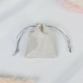 Мешочек: Бархат серый 1 шт., Артикул: 116515 - изображение товара №3