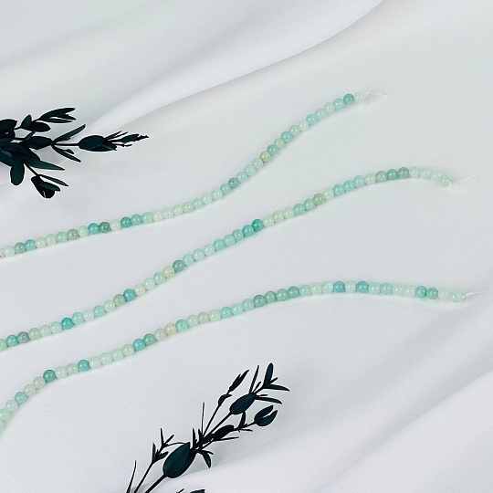 Бусины для украшений из Амазонита (84 бусины), Артикул: 062881 - изображение товара №3