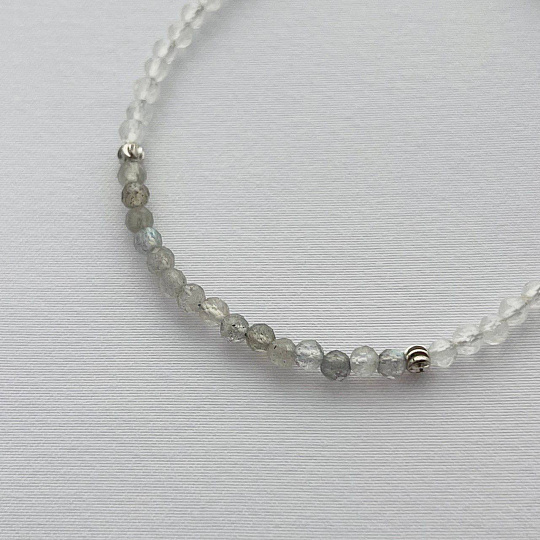 Браслет из Горного Хрусталя и Лабрадора, Артикул: 102614 - изображение товара №3