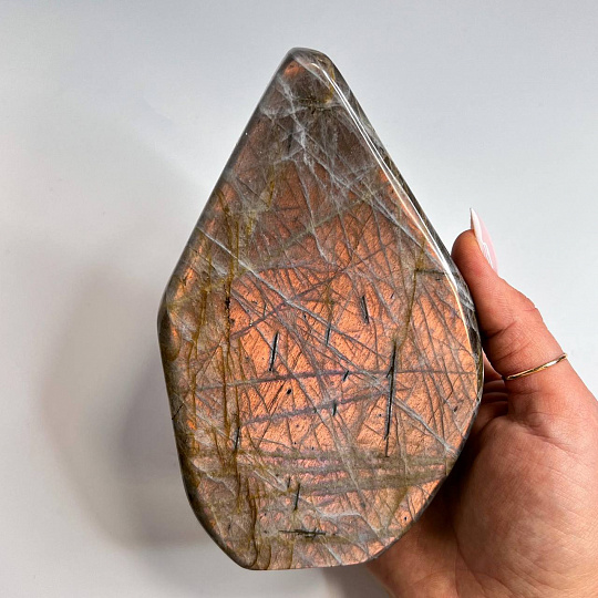 Срез (экран) из камня Лабрадор полированный