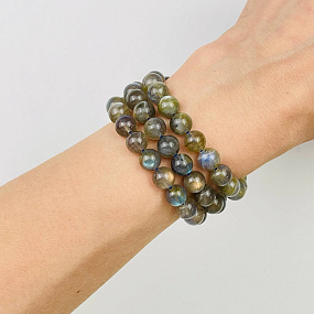 Бусины для украшений из Лабрадора (48 бусин), Артикул: 086213 - изображение товара №1