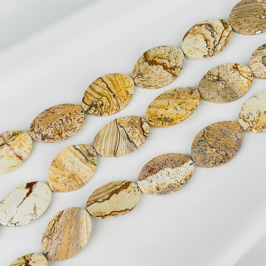 Бусины для украшений из песочной Яшмы, Артикул: 117444 - изображение товара №2