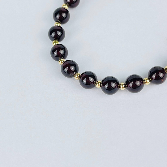 Браслет регулируемый из Граната, Артикул: 117633 - изображение товара №3