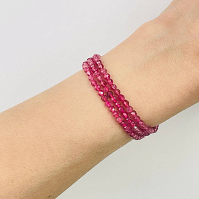 Бусины для рукоделия из Турмалина розового огранка, Артикул: 082085 - изображение товара №2