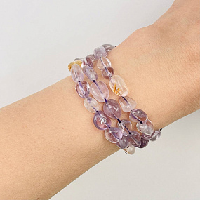 Бусины для украшений из Аметиста и Цитрина, Артикул: 077036 - изображение товара №1