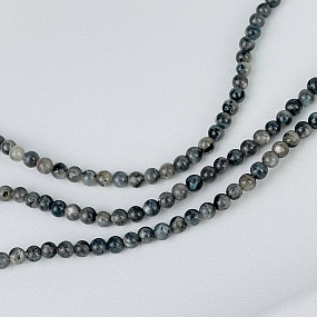 Бусины для украшений из Лабрадора (Лаврикит) (84 бусины)