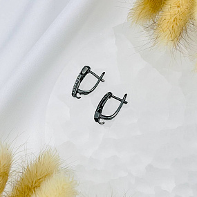 Швензы для сережек с Фианитами, Артикул: 056823 - изображение товара №2