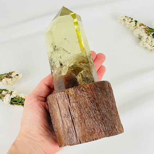 Кристалл из Цитрина на подставке, Артикул: 113385 - изображение товара №3