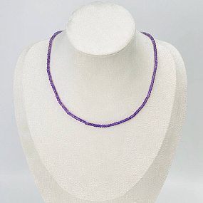Колье из Аметиста (градиент), Артикул: 114656 - изображение товара №1
