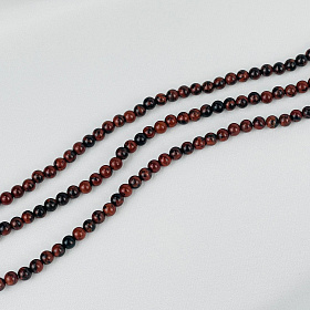 Бусины для украшений из Обсидиана (84 бусины)