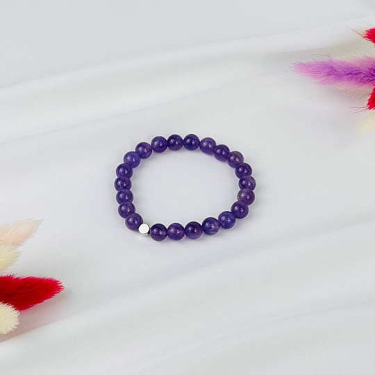 Браслет из Аметиста со вставкой, Артикул: 073344 - изображение товара №2