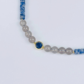 Держатель для телефона из Содалита и Агата, Артикул: 118146 - изображение товара №2