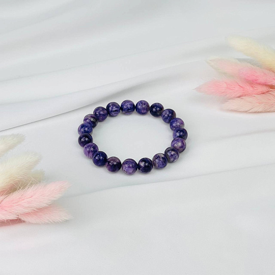 Браслет из Чароита, Артикул: 115953 - изображение товара №3