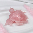Черепаха резная из Розового кварца