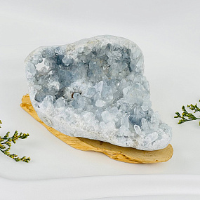 Друза Целестина на подставке, Артикул: 117681 - изображение товара №2