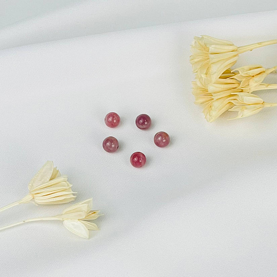 Бусины для украшений из мадагаскарского Розового кварца (10 шт), Артикул: 090309 - изображение товара №1