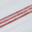 Бусины для украшений из Клубничного кварца (46 бусин)