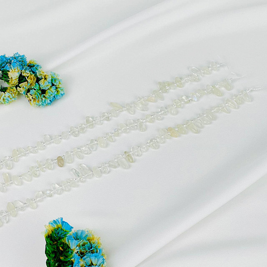 Бусины для украшений из Лунного камня крошка, Артикул: 076453 - изображение товара №3