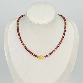 Колье из Яшмы (Мукаит) и Агата