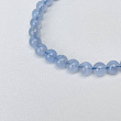 Браслет из камня Голубой агат