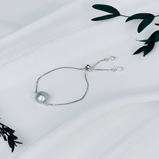 Браслет регулируемый с Жемчугом, Артикул: 083999 - изображение товара №1