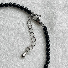 Браслет из черного Турмалина, Артикул: 099379 - изображение товара №3