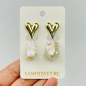Серьги с Жемчугом (Барокко)