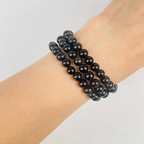 Бусины для украшений из Арфедсонита, Артикул: 116432 - изображение товара №2