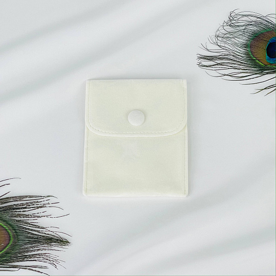 Мешочек: Бархат белый 1 шт., Артикул: 116512 - изображение товара №1