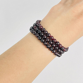 Бусины для рукоделия из Граната (84 бусины), Артикул: 083498 - изображение товара №2