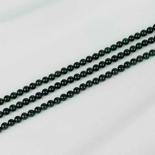 Бусины для украшений из Нефрита (65 бусин), Артикул: 087620 - изображение товара №1