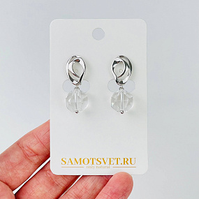 Серьги из Горного Хрусталя