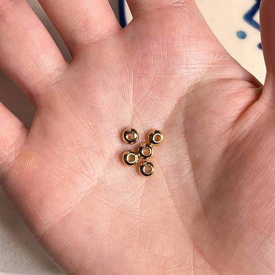 Бусины-разделители, спейсеры (5 шт), Артикул: 098699 - изображение товара №1