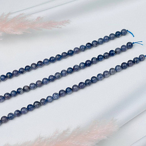 Бусины для украшений из Иолита (50 бусин), Артикул: 075730 - изображение товара №3