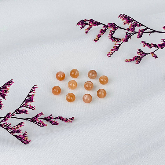 Бусины для украшений из Лунного камня (10 шт), Артикул: 117553 - изображение товара №1