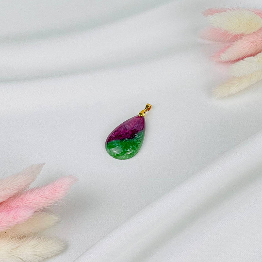 Кулон из Рубина в Цоизите, Артикул: 094787 - изображение товара №2