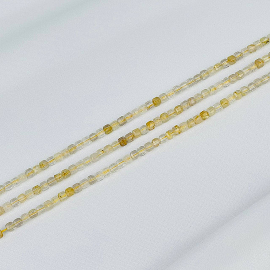 Бусины для украшений из Рутилового кварца, Артикул: 092846 - изображение товара №1