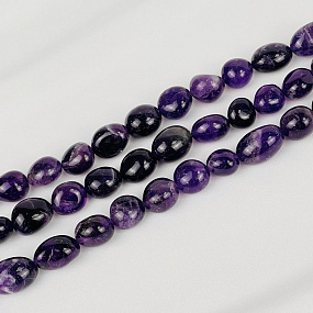 Бусины для украшений из Аметиста (галтовка), Артикул: 116710 - изображение товара №1