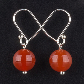 Серьги из Сердолика (Африка)