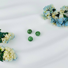 Бусины для украшений из Нефрита (3 шт)