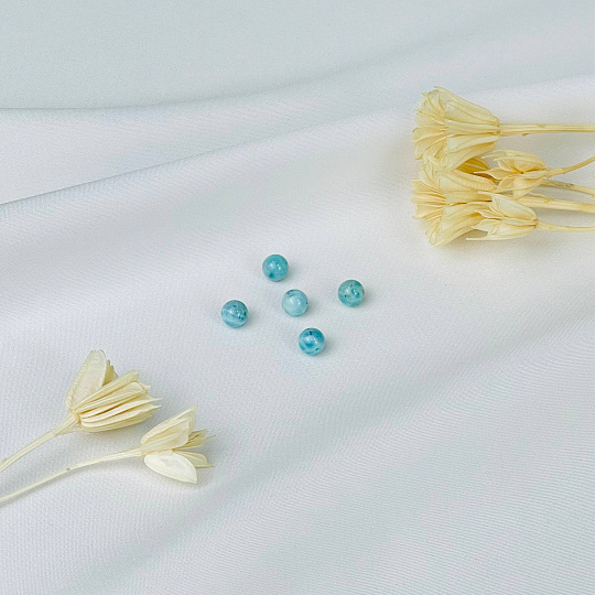 Бусины для украшений из Ларимара (5 шт), Артикул: 116495 - изображение товара №1