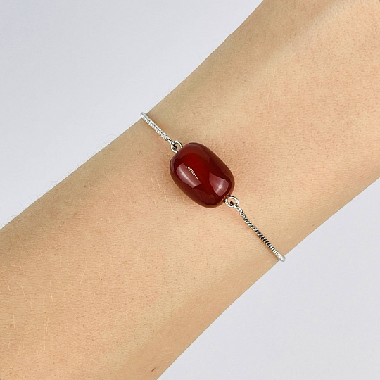 Браслет регулируемый с Сердоликом, Артикул: 117852 - изображение товара №2