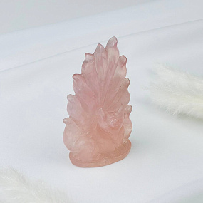 Лиса "Кицунэ" из Розового кварца, Артикул: 088073 - изображение товара №4